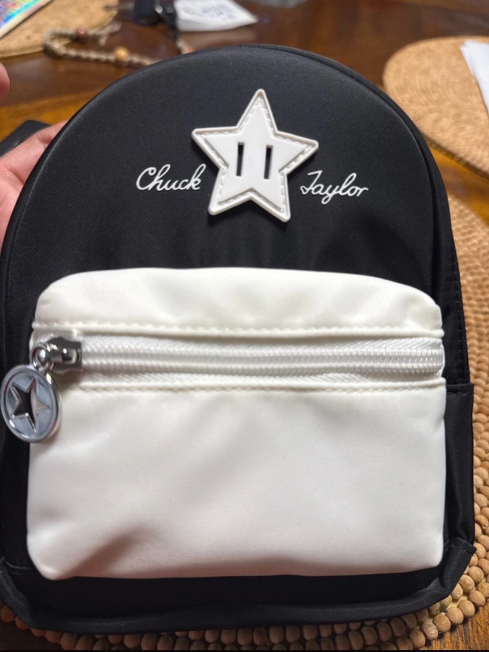 Converse Black and White Chuck Taylor Kids Mini Backpack